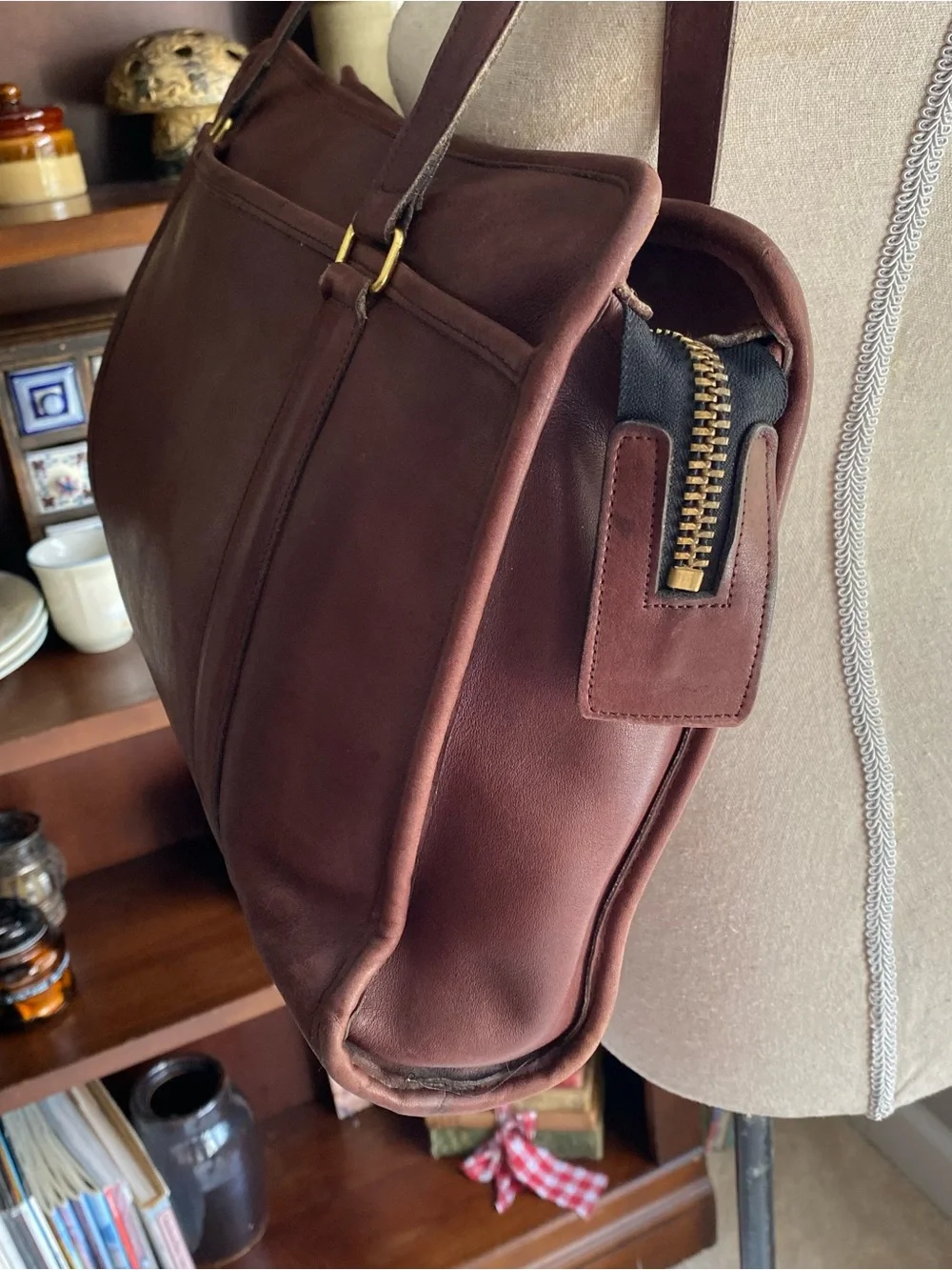 Vintage Coach Leather Tote Bag Classic Carryall Laptop Bag